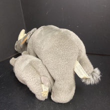 Load image into Gallery viewer, Mother Rhino w/Baby Rhino Plush 1986 Vintage Collectible
