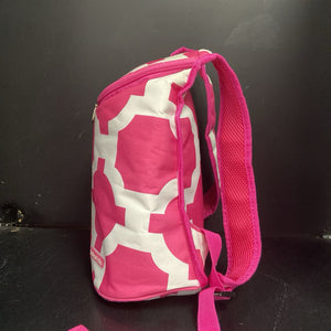 Patterned Insulated Backpack Bag