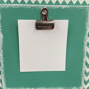 Chevron Wooden Clipboard Picture Frame