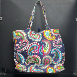 Paisley "A" Monogrammed Tote Bag