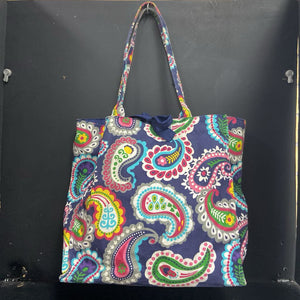 Paisley "A" Monogrammed Tote Bag