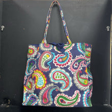 Load image into Gallery viewer, Paisley &quot;A&quot; Monogrammed Tote Bag
