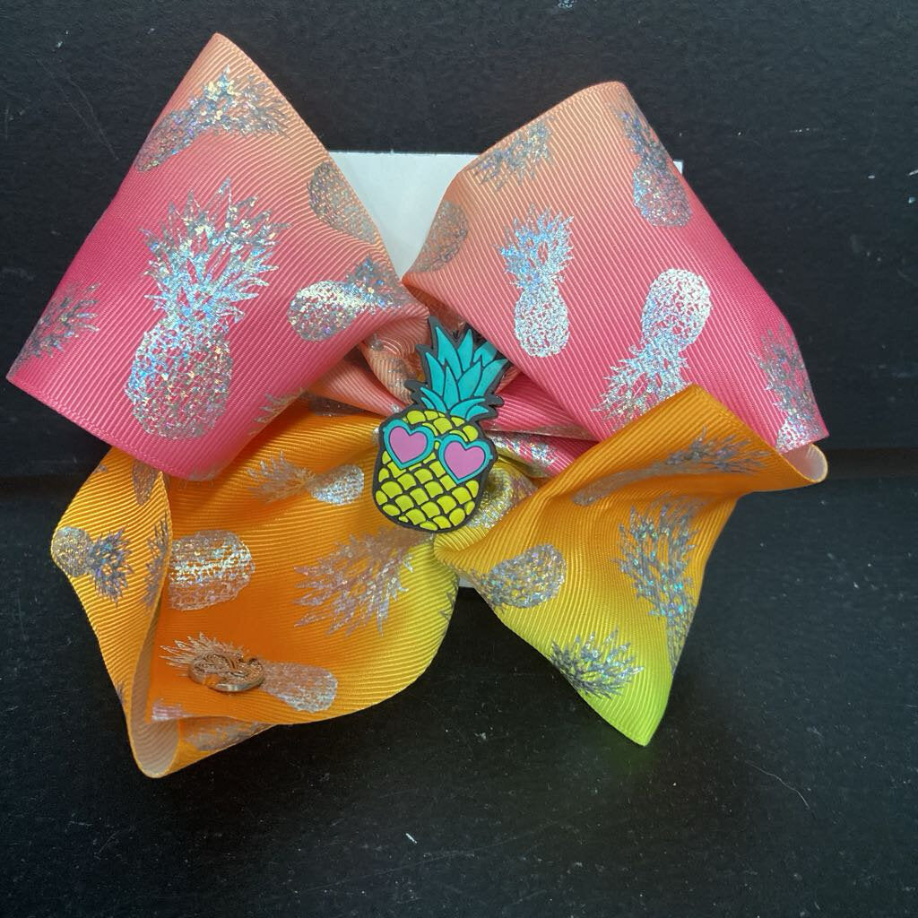 Pineapple Hairbow Clip