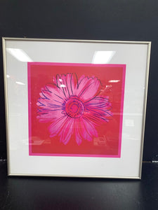 Andy Warhol "Daisy" c.1982 Framed Flower Print Picture