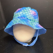 Load image into Gallery viewer, Girls Mermaid Scale Sun Hat
