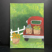 Load image into Gallery viewer, Flower Truck Canvas Painting
