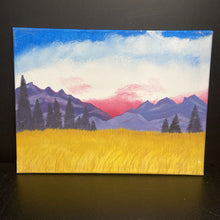 Load image into Gallery viewer, Mountain Field Canvas Painting

