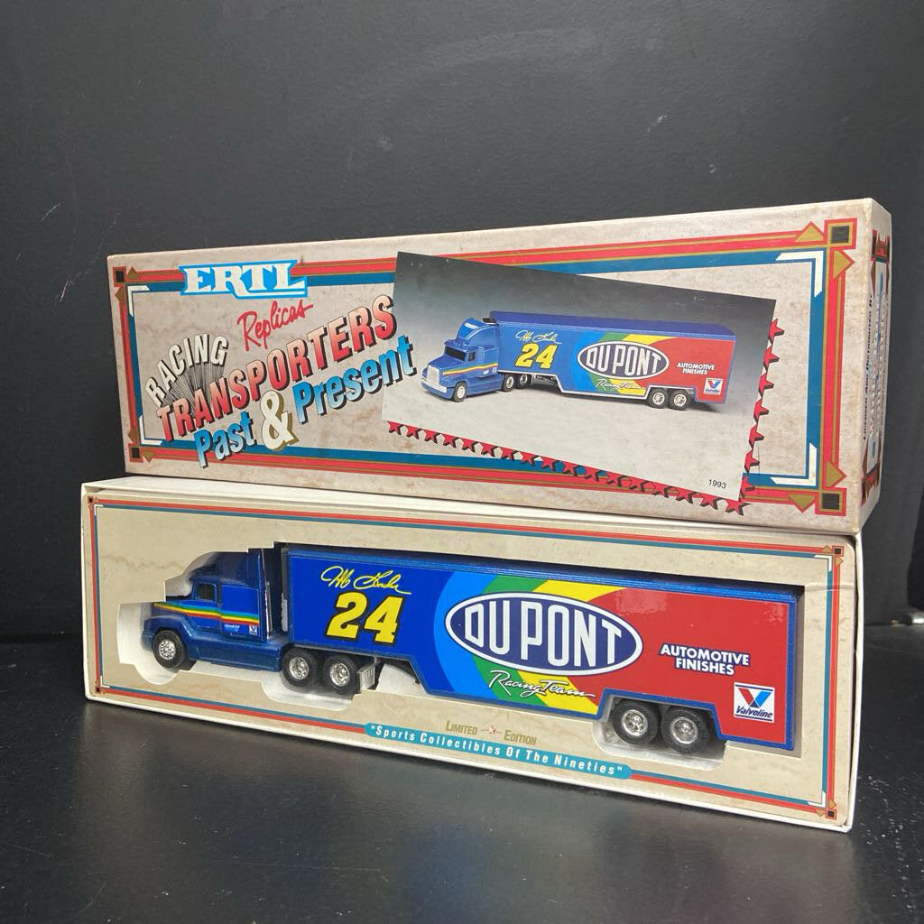Racing Replicas NASCAR Jeff Gordon Du Pont #24 Diecast Transporter Truck
