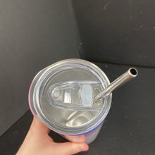 Load image into Gallery viewer, &quot;Beach Rules...&quot; Tumbler w/Metal Straw

