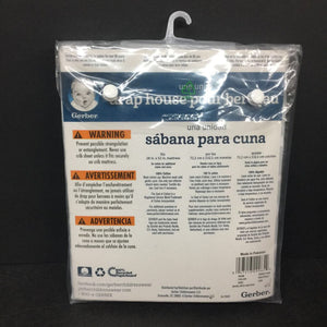 Patterned Nursery Crib Sheet (NEW)
