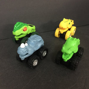 4pk Mini Dinosaur Monster Trucks