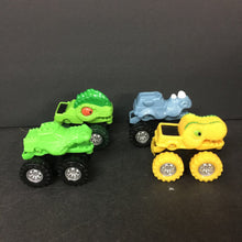 Load image into Gallery viewer, 4pk Mini Dinosaur Monster Trucks
