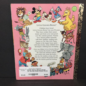 Mickey Mouse Heads for the Sky (Little Golden Book) (Disney Mickey & Friends) -character hardcover
