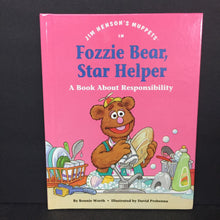 Load image into Gallery viewer, Fozzie Bear, Star Helper: A Book About Responsibility (Bonnie Worth) (Jim Henson&#39;s Muppets: Values to Grow On) -character hardcover
