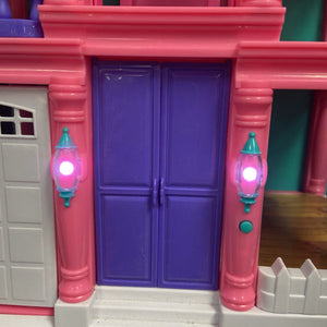 3 Story Dollhouse Play Set with Working Garage & Elevator Battery Operated
