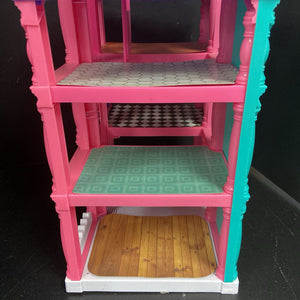 3 Story Dollhouse Play Set with Working Garage & Elevator Battery Operated
