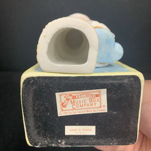 Bear at Vanity Wind Up Music Box 1989 Vintage Collectible (San Francisco Music Box Company)