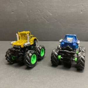 2pk Mini Push & Go Monster Trucks