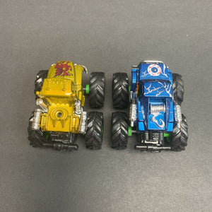 2pk Mini Push & Go Monster Trucks