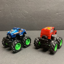 Load image into Gallery viewer, 2pk Mini Push &amp; Go Monster Trucks

