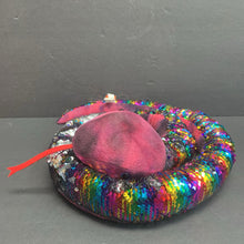 Load image into Gallery viewer, Reverse Sequin Plush Snake
