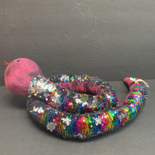 Load image into Gallery viewer, Reverse Sequin Plush Snake
