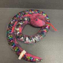 Load image into Gallery viewer, Reverse Sequin Plush Snake
