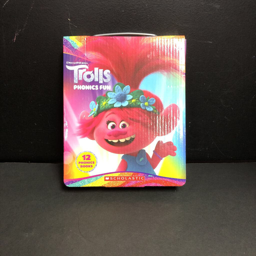 Trolls Phonics Fun Box Set -character reader paperback