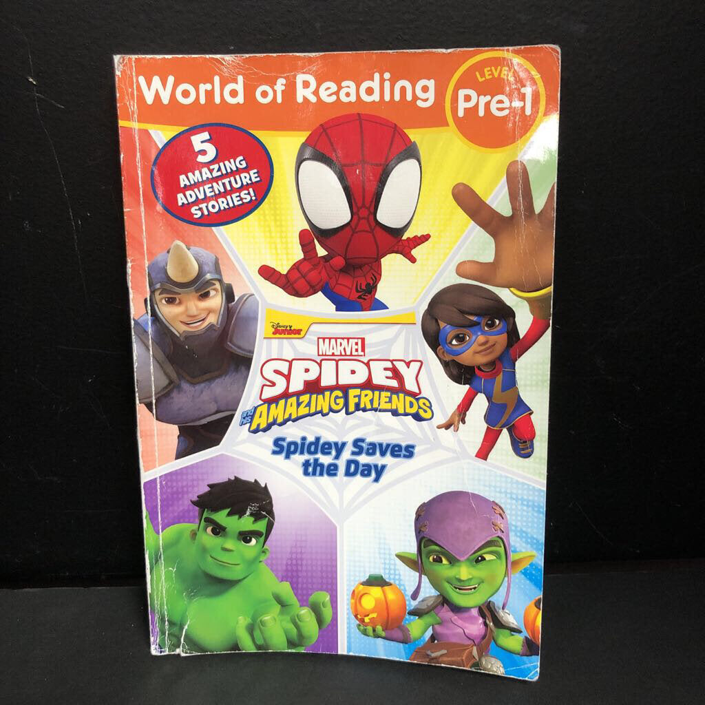 Spidey Saves the Day (World of Reading Level Pre-1) (Marvel Spidey and His Amazing Friends) -character reader paperback