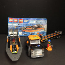 Load image into Gallery viewer, 60085 4x4 with Powerboat Lego City Set
