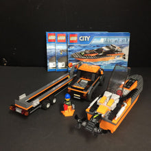 Load image into Gallery viewer, 60085 4x4 with Powerboat Lego City Set
