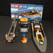 Load image into Gallery viewer, 60085 4x4 with Powerboat Lego City Set
