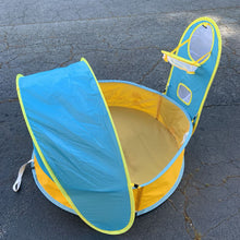Load image into Gallery viewer, Paddling Pool w/Sun Shade &amp; Basketball Hoop (Peradix)
