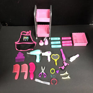 Salon Cart w/Accessories for 18" Doll