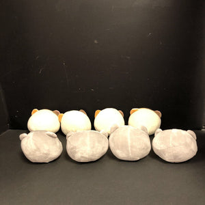 8pk Plush Pudding Cats
