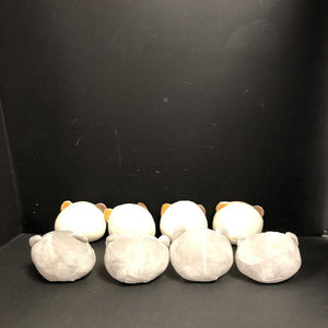 8pk Plush Pudding Cats