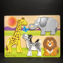 Load image into Gallery viewer, 20pc Wooden Safari Chunky Jigsaw Puzzle
