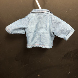 Denim Flower Jacket for 18" Doll