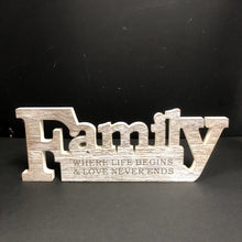 Load image into Gallery viewer, &quot;Family...&quot; Wooden Sign
