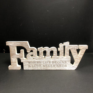 "Family..." Wooden Sign