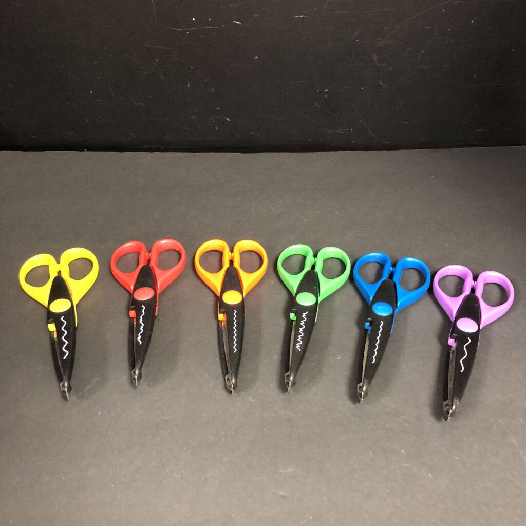 6pk Zig-Zag Scissors