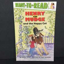 Load image into Gallery viewer, Henry and Mudge and the Happy Cat (Ready to Read Level 2) (Cynthia Rylant) (New Cover) -character reader paperback
