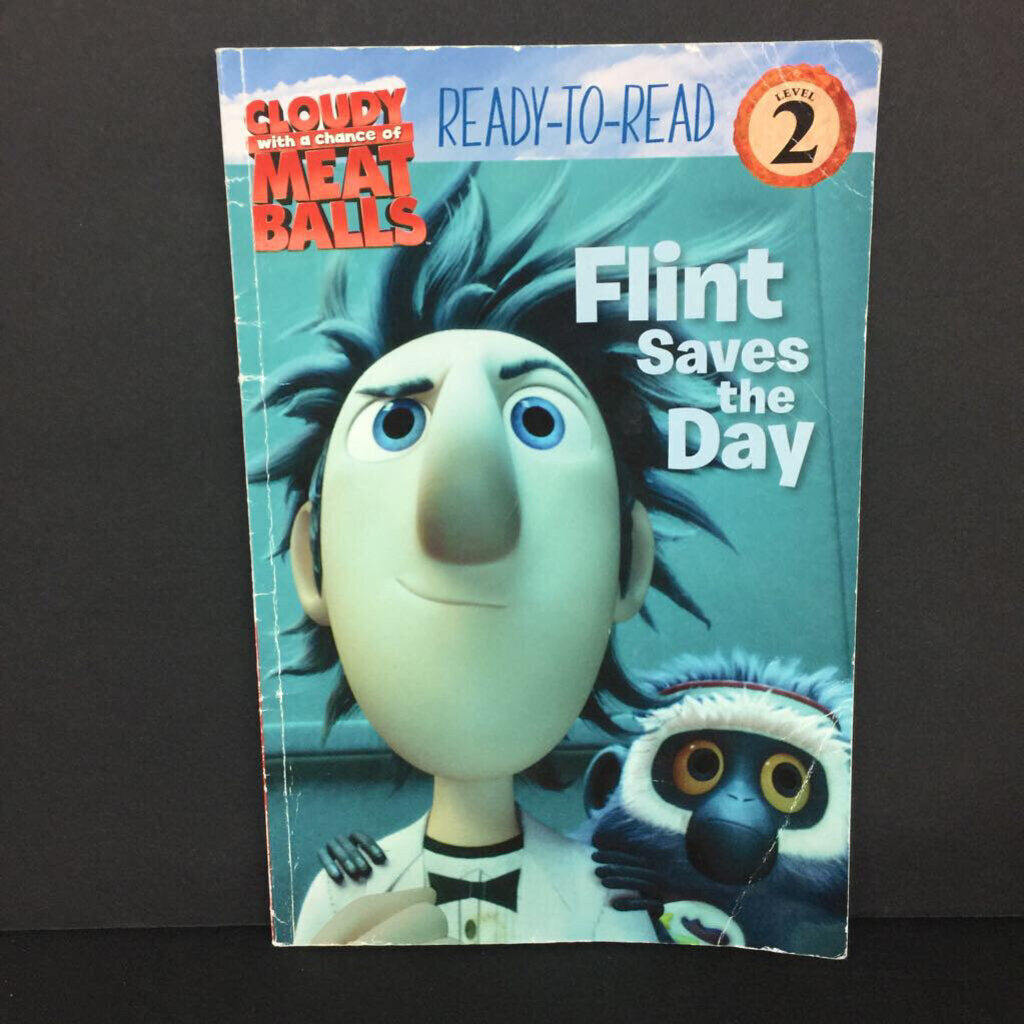 Flint Saves the Day (Cloudy with a Chance of Meatballs) (Ready to Read Level 2) (Michael Teitelbaum) -character reader paperback