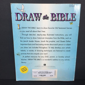 Draw the Bible (Noah's Ark, David and Goliath, and Other Bible Stories) (Karen Hartmann) -activity religion paperback