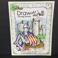 Load image into Gallery viewer, Draw and Write Through History: The Vikings, the Middle Ages, and the Renaissance (Notable Event) -educational activity paperback
