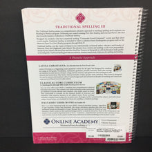 Load image into Gallery viewer, Traditional Spelling III: A Phonetic Approach Teacher Manual (Memoria Press) -educational homeschooling workbook paperback
