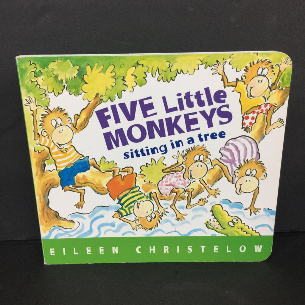 Five Little Monkeys Sitting in a Tree (Eileen Christelow) -character board