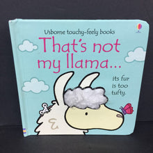 Load image into Gallery viewer, That&#39;s Not My Llama... (Usborne Touchy-Feely Books) -touch &amp; feel board

