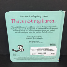 Load image into Gallery viewer, That&#39;s Not My Llama... (Usborne Touchy-Feely Books) -touch &amp; feel board
