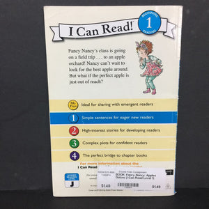 Fancy Nancy: Apples Galore (I Can Read Level 1) (Jane O'Connor) -character reader paperback